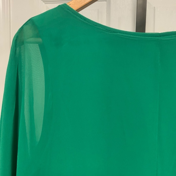 Glamour Nights Green Chiffon Overlay Dress – Size 16 – NWT - Picture 10 of 11